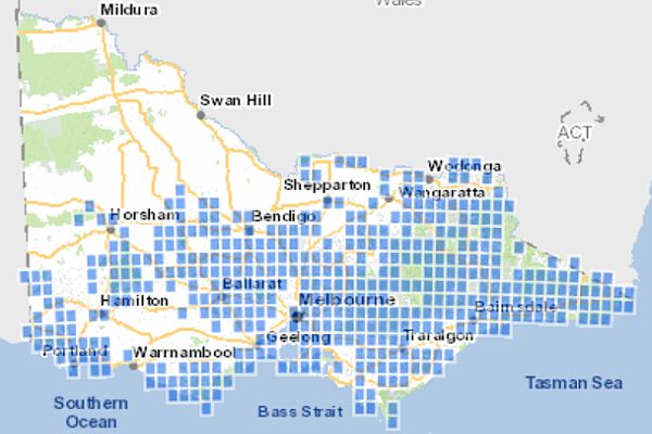 Historic distribution of all known records. Source: Victorian Biodiversity Atlas, 2024